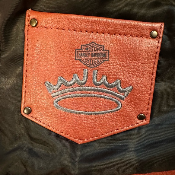 Genuine Leather biker/motorcycle jacket (women’s) by HARLEY DAVIDSON - Picture 6 of 16